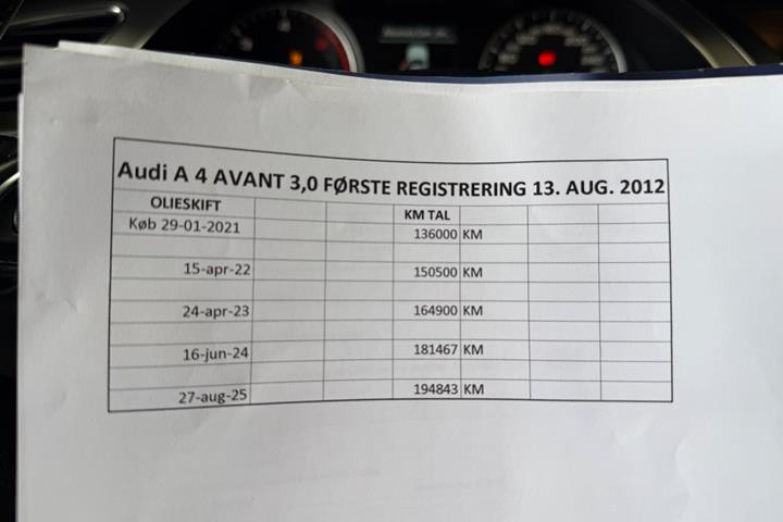 Sort Audi A4 fra 2013
