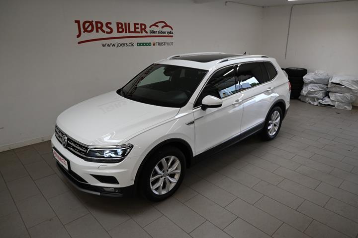 Hvid VW Tiguan Allspace fra 2019