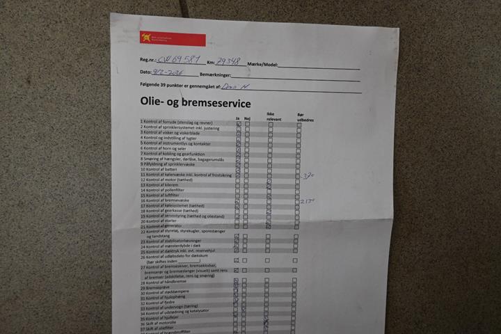 Rød VW E-UP! fra 2021