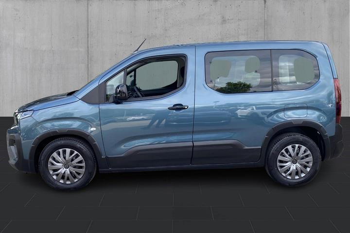 Blå Peugeot e-Rifter fra 2025