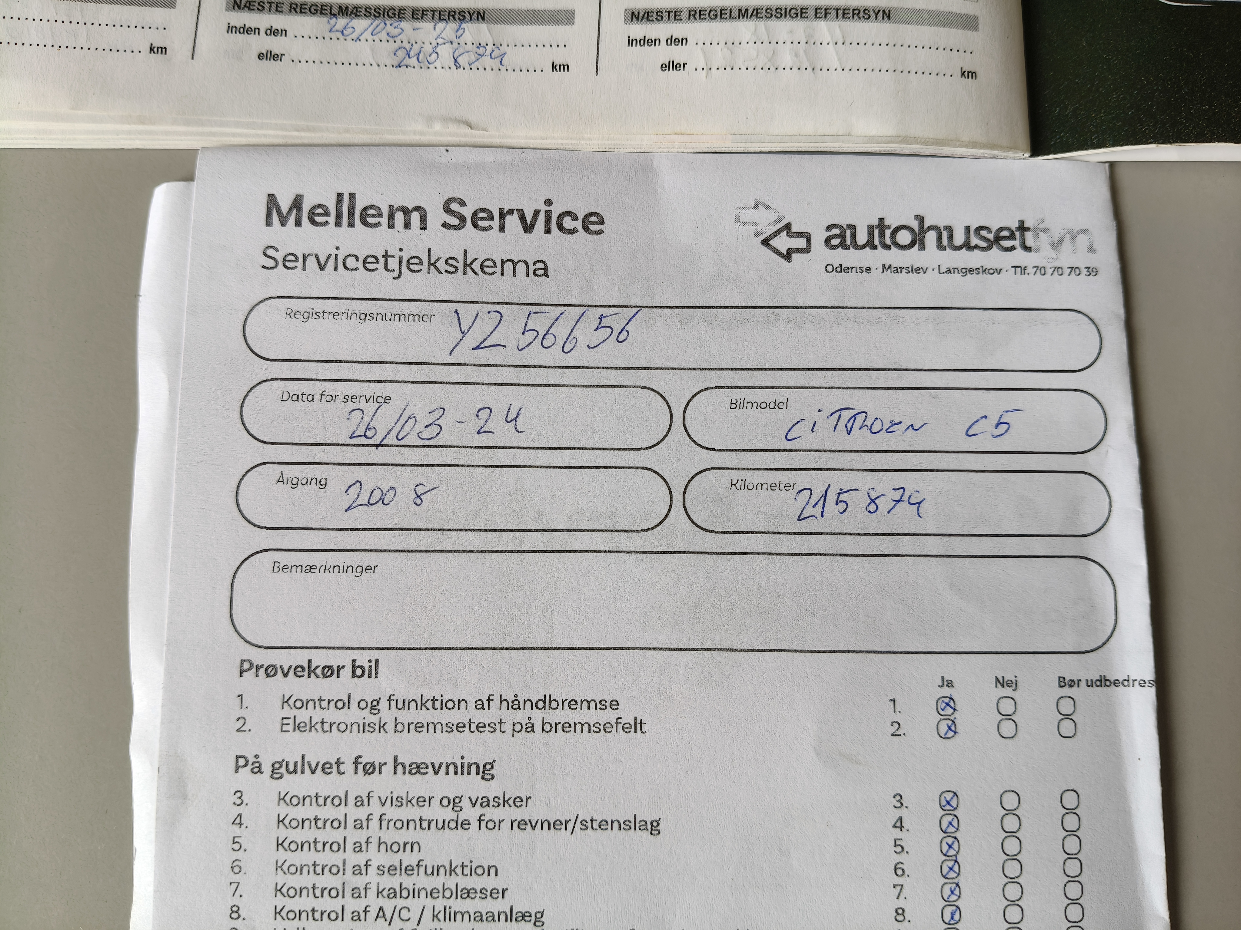 Grå Citroën C5 fra 2008
