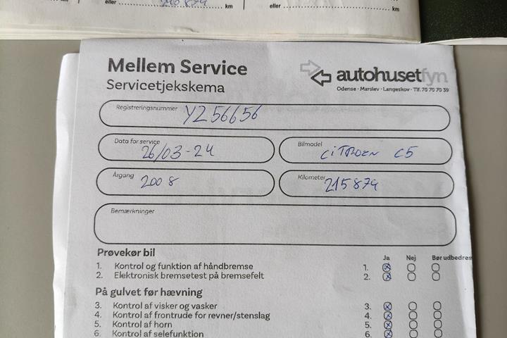 Grå Citroën C5 fra 2008