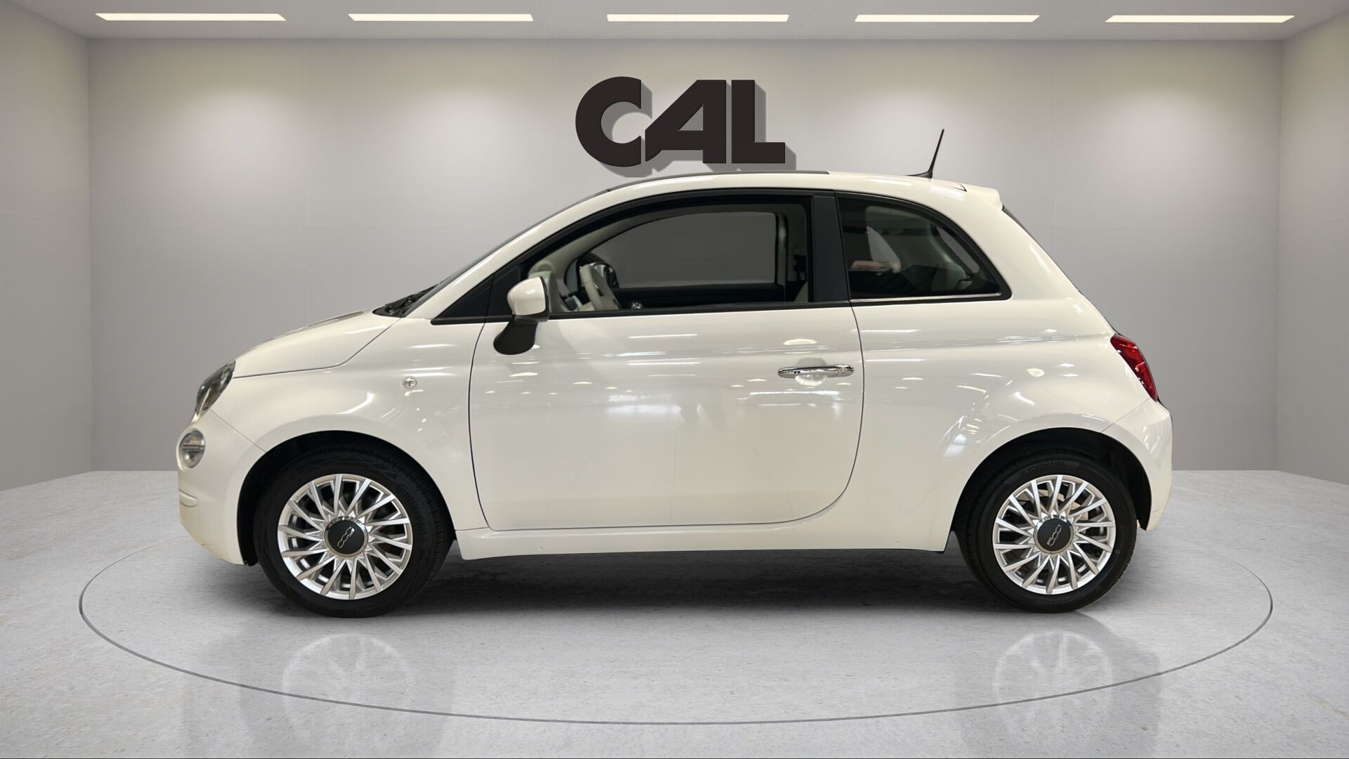 Hvid Fiat 500 fra 2020