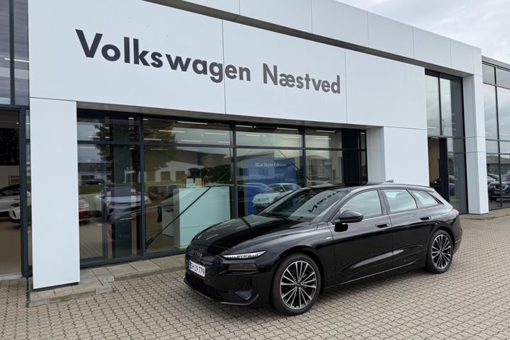 Sort Audi A6 e-tron fra 2025