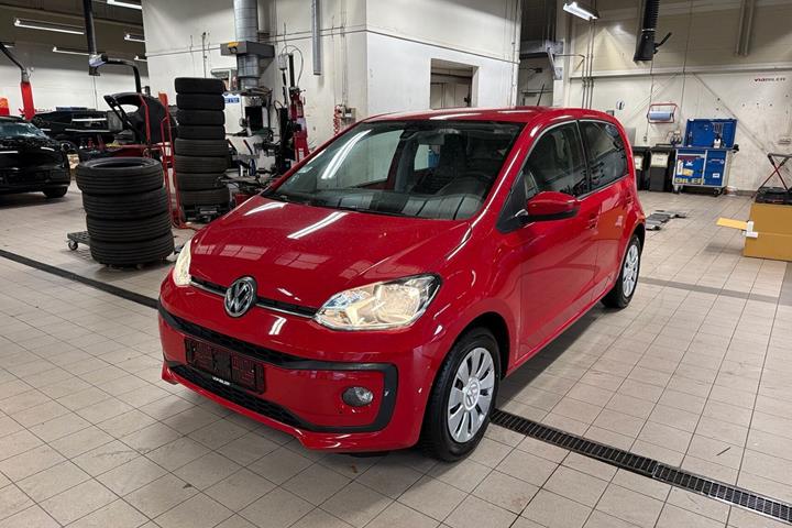 Rød VW up fra 2018