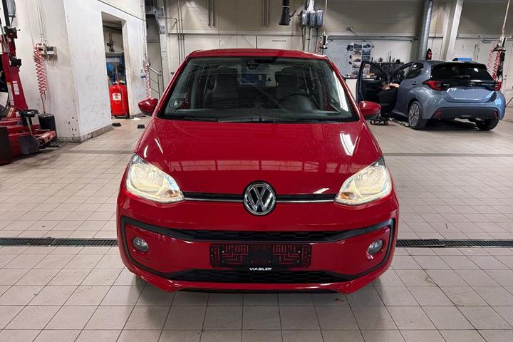 Rød VW up fra 2018