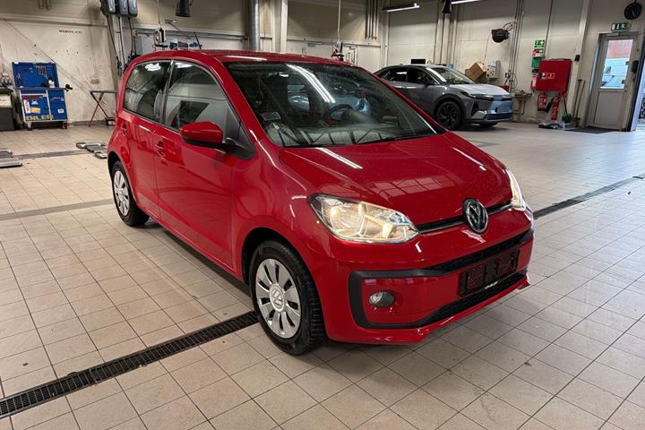 Rød VW up fra 2018