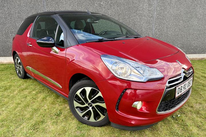 Rød Citroën DS3 fra 2013