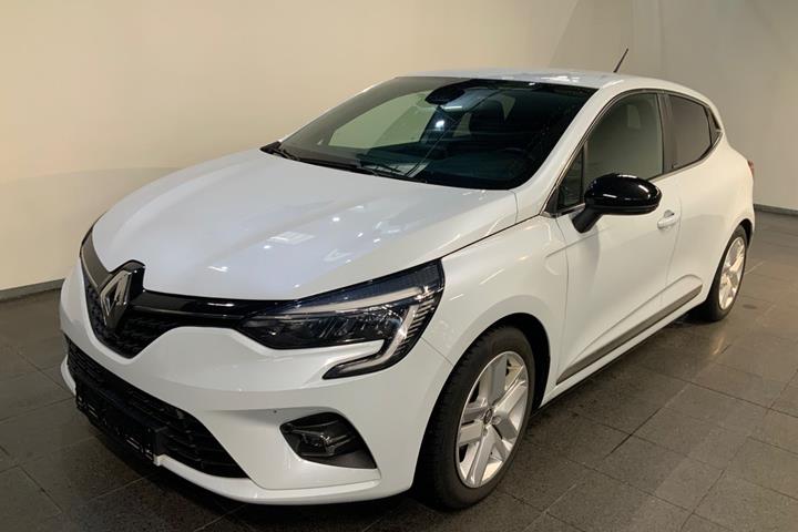 Hvid Renault Clio V fra 2020 set udefra