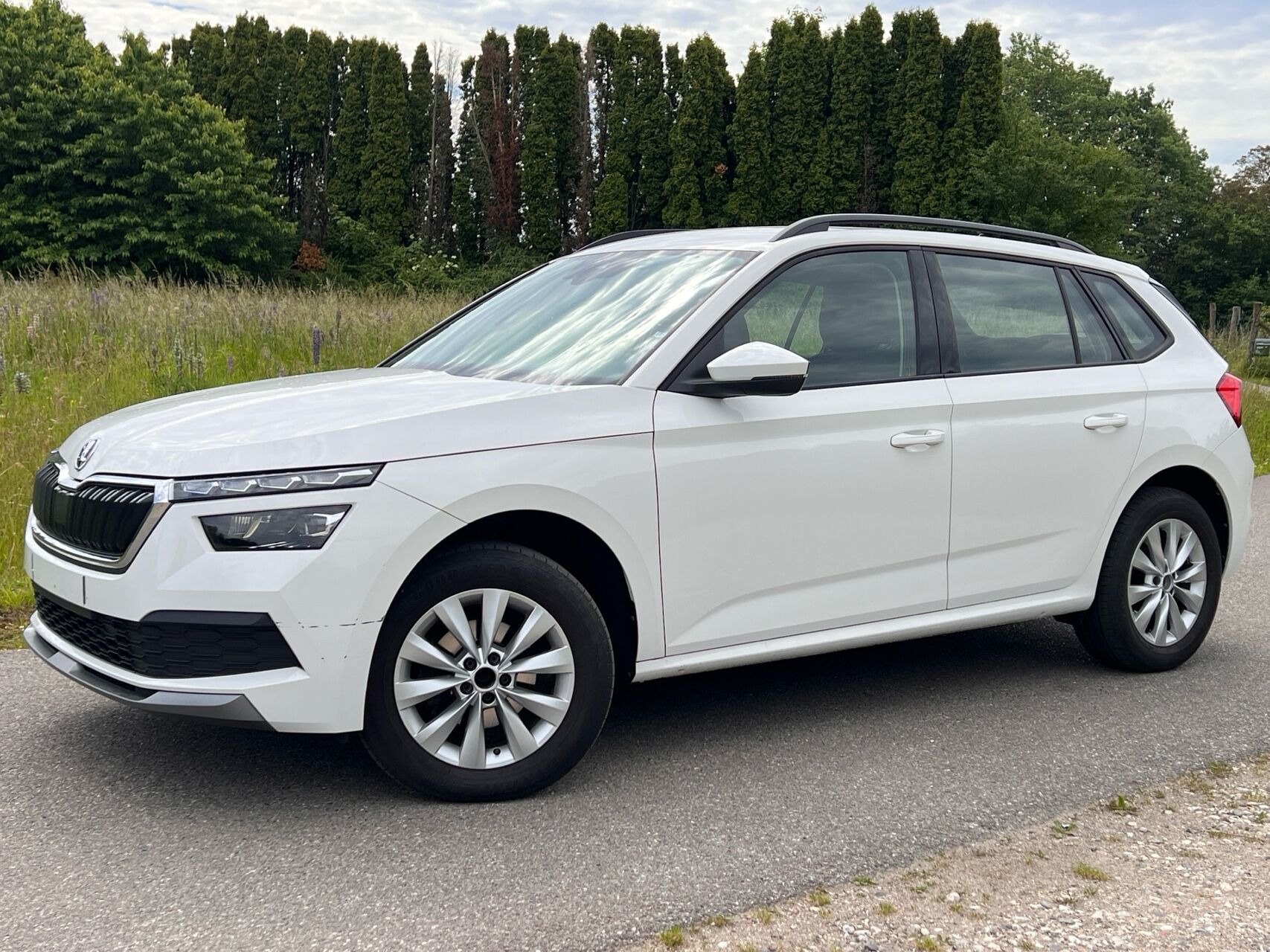 Hvid Skoda Kamiq fra 2022