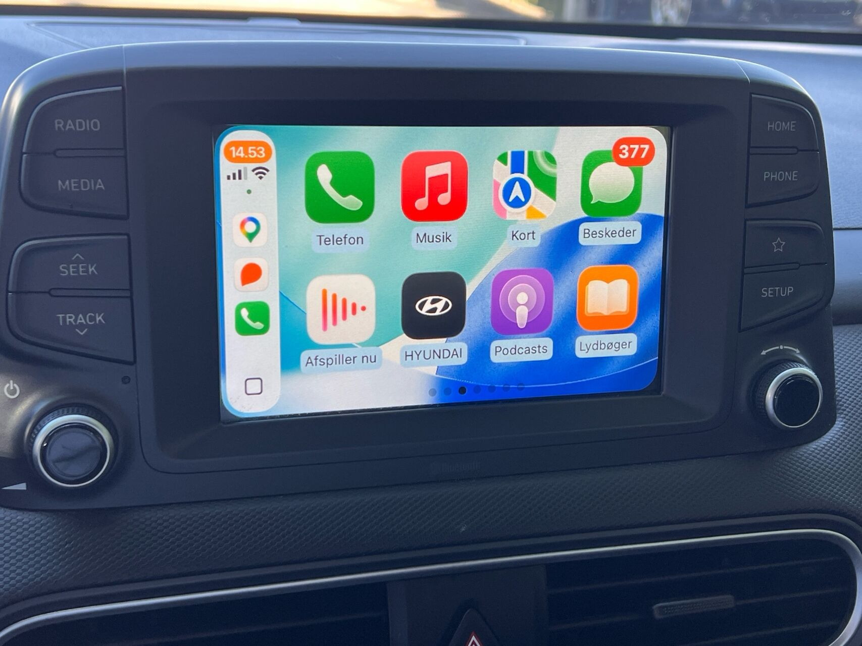Grå Hyundai Kona fra 2018