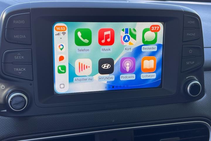 Grå Hyundai Kona fra 2018
