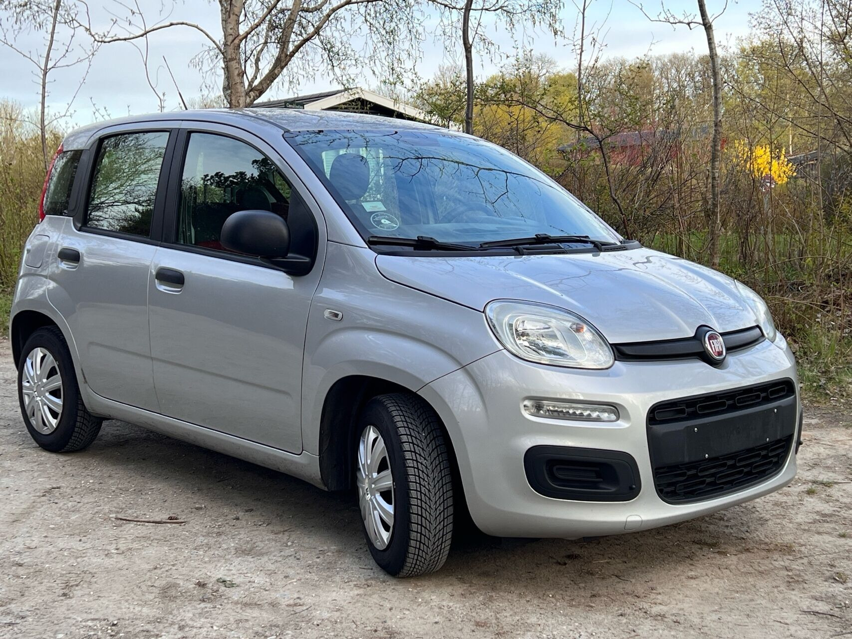 Sølv Fiat Panda fra 2015