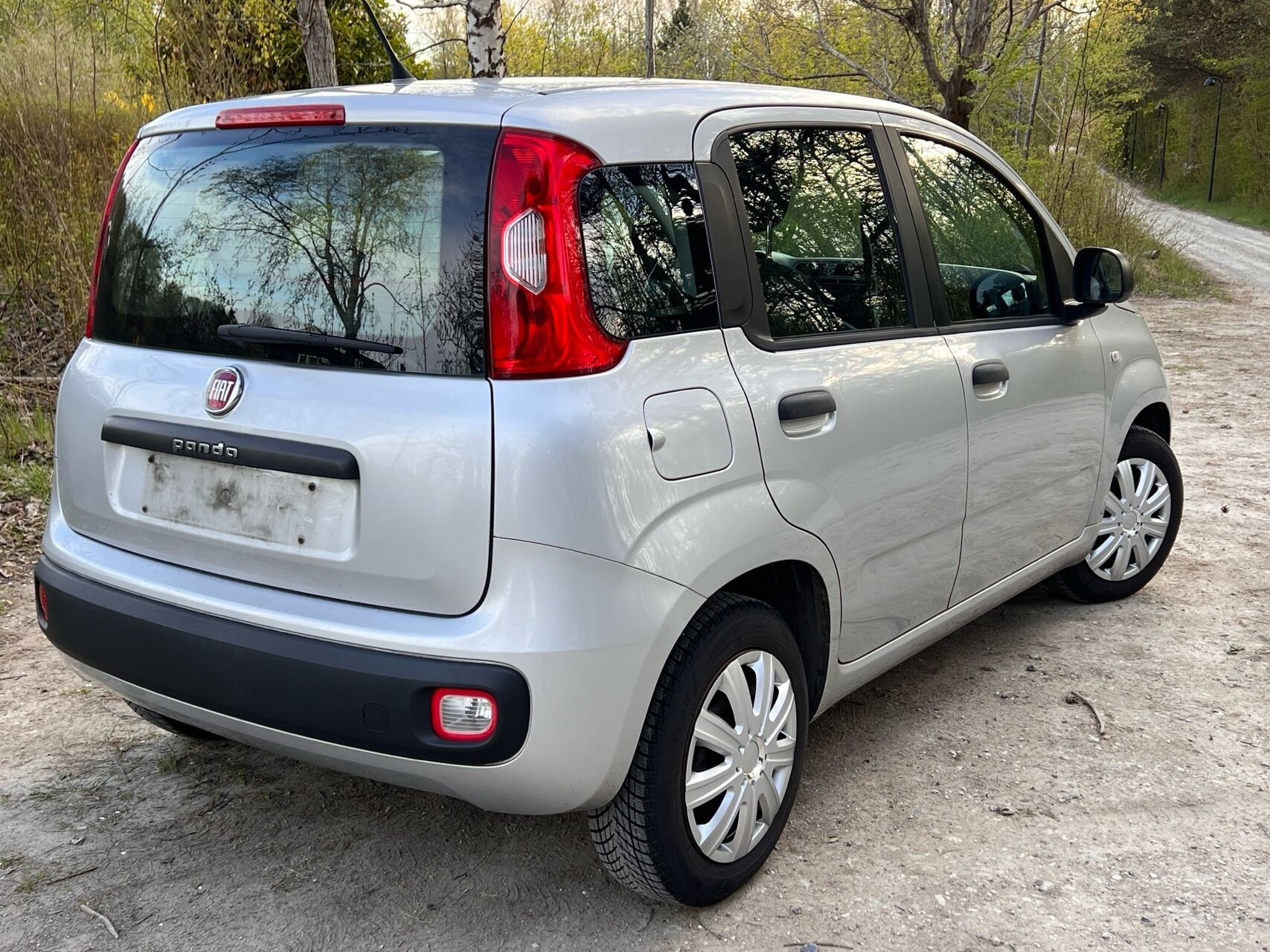 Sølv Fiat Panda fra 2015