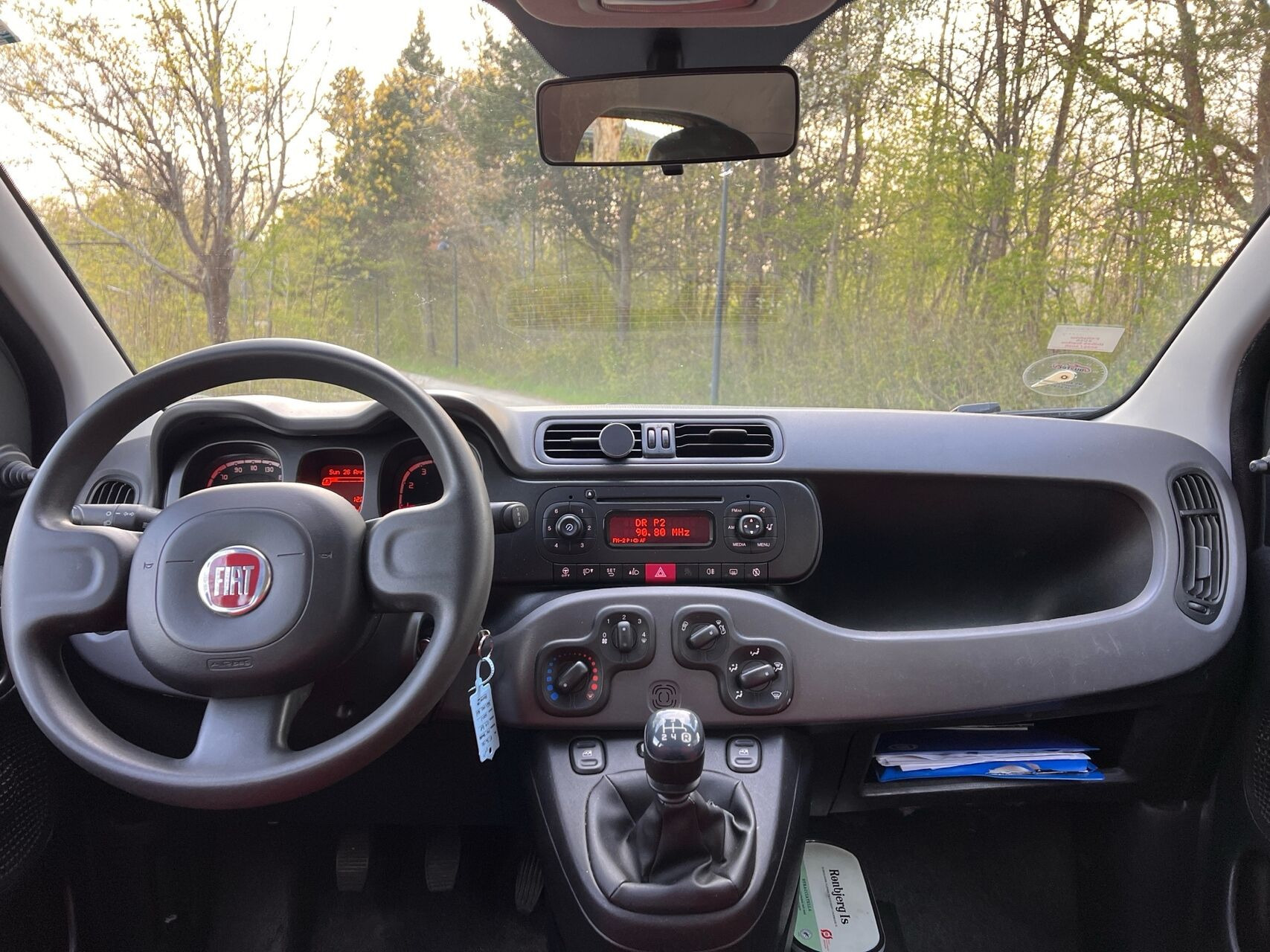 Sølv Fiat Panda fra 2015
