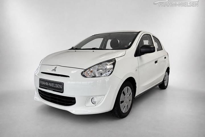 Hvid Mitsubishi Space Star fra 2015