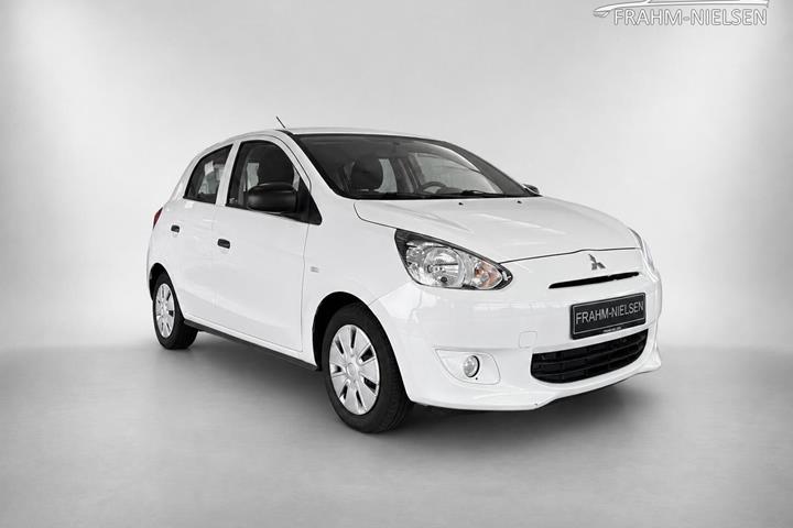 Hvid Mitsubishi Space Star fra 2015