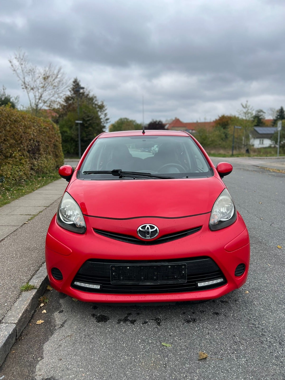Grøn Toyota Aygo fra 2012