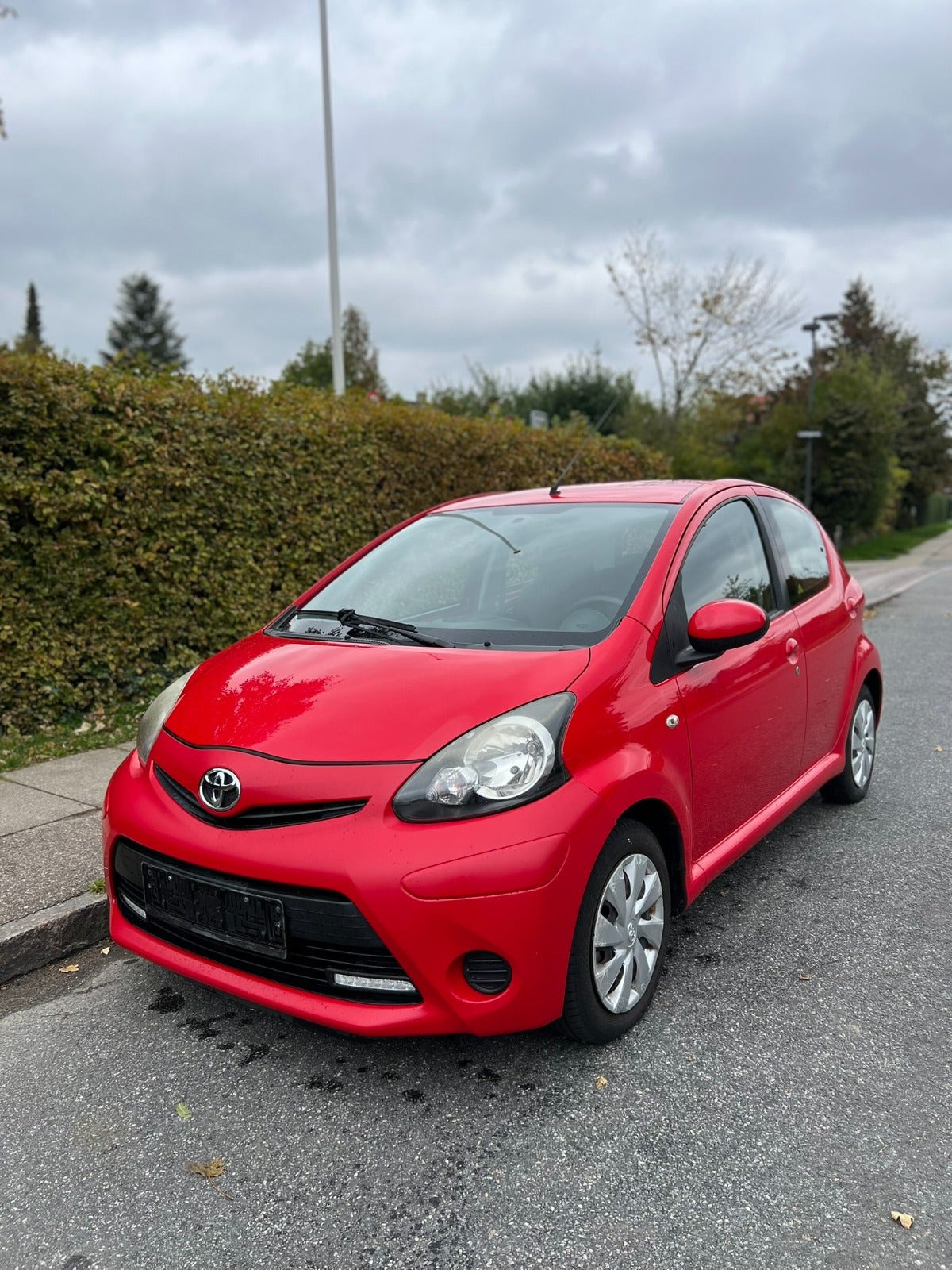 Grøn Toyota Aygo fra 2012