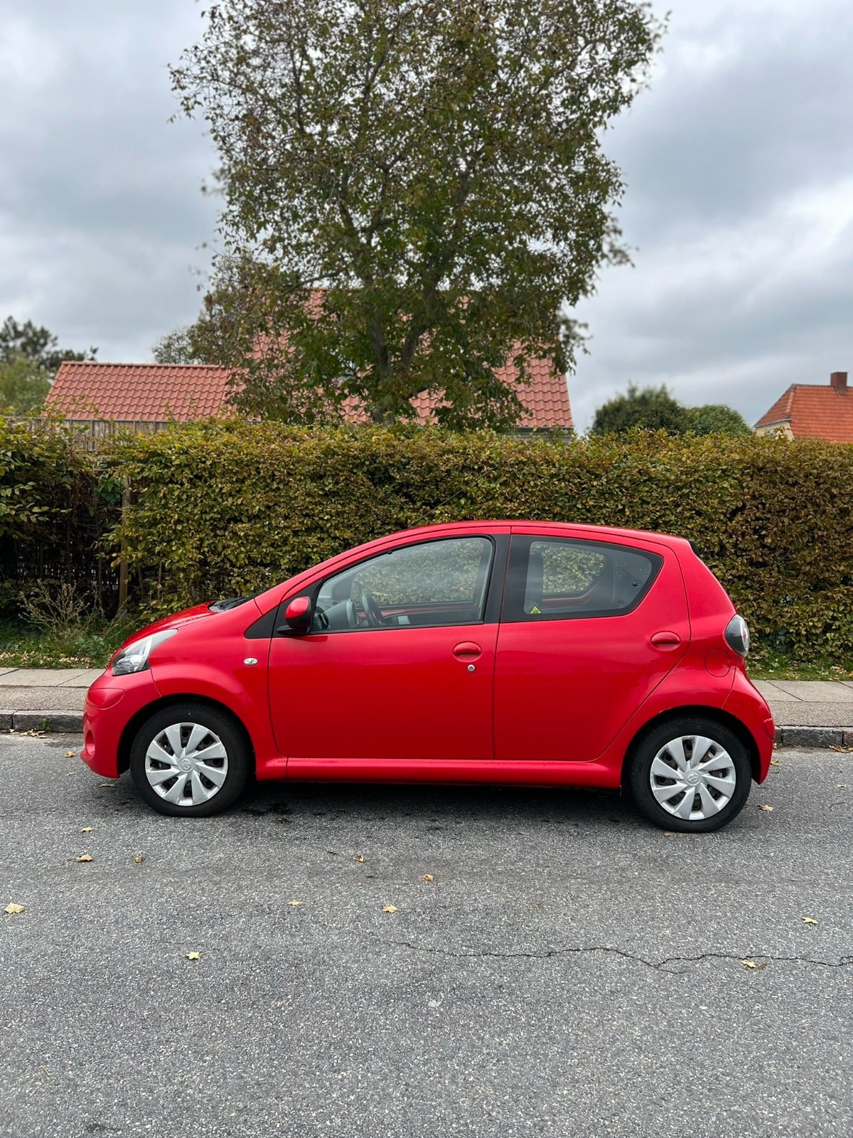 Grøn Toyota Aygo fra 2012