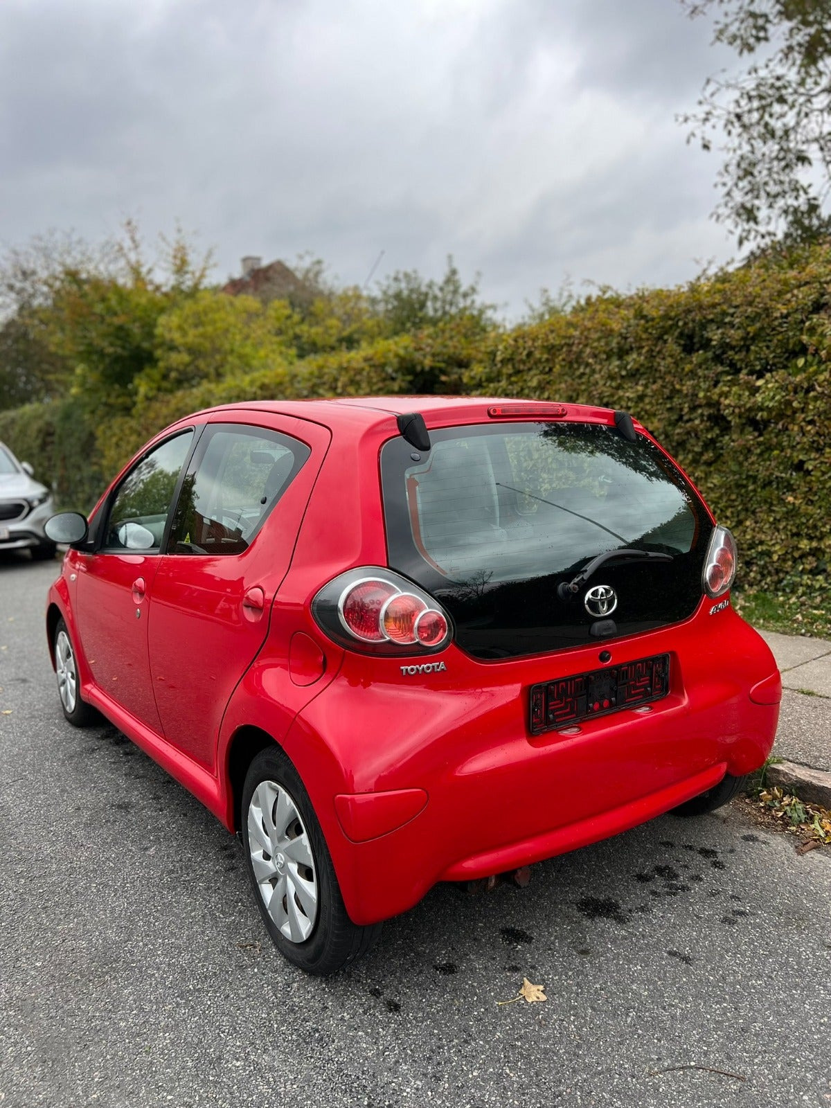 Grøn Toyota Aygo fra 2012