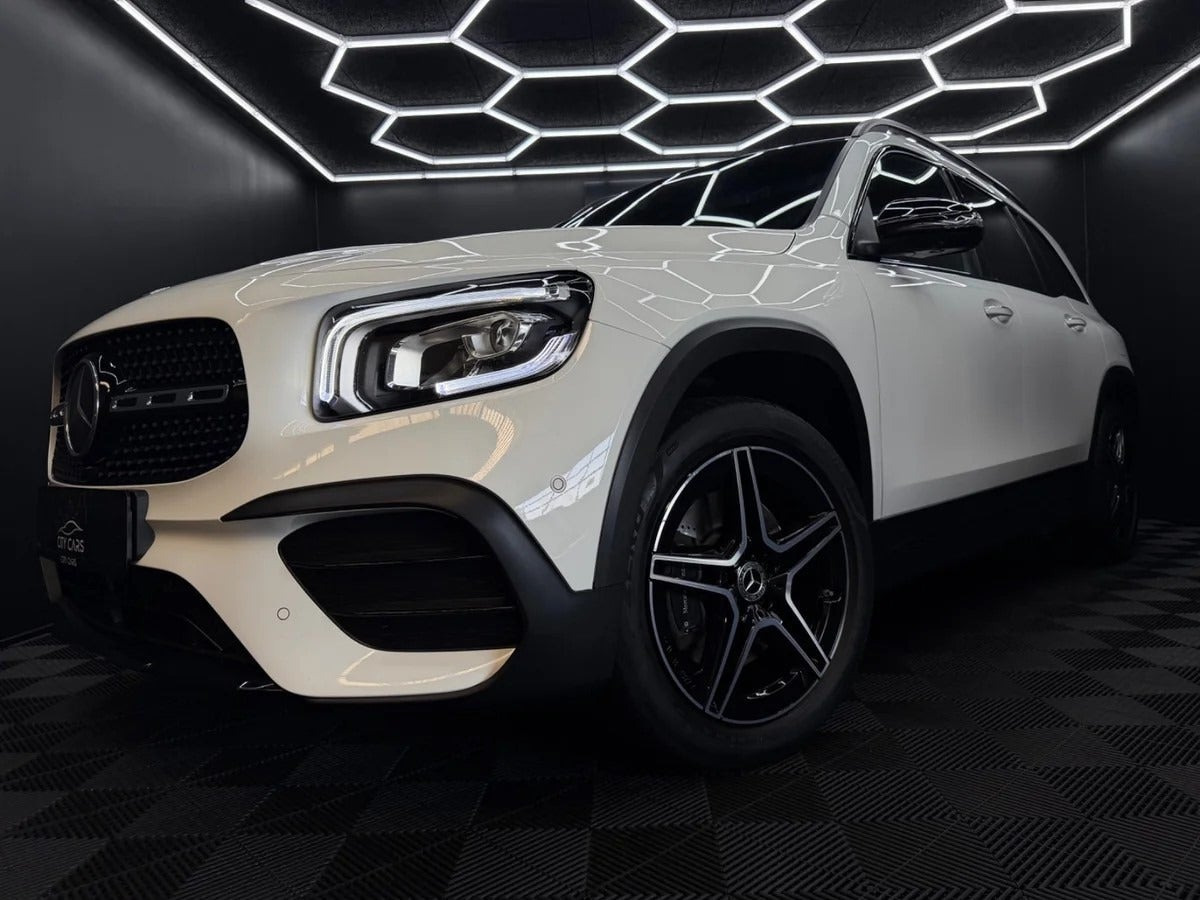 Hvid Mercedes GLB250 fra 2020