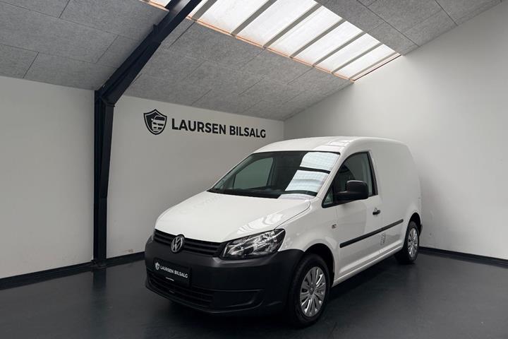 Hvid VW Caddy fra 2012