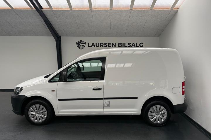 Hvid VW Caddy fra 2012
