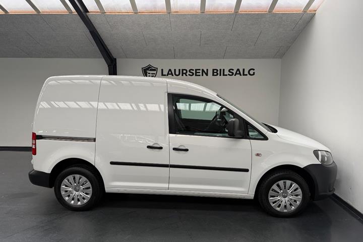 Hvid VW Caddy fra 2012