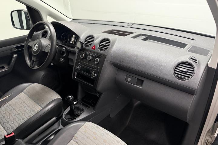 Hvid VW Caddy fra 2012