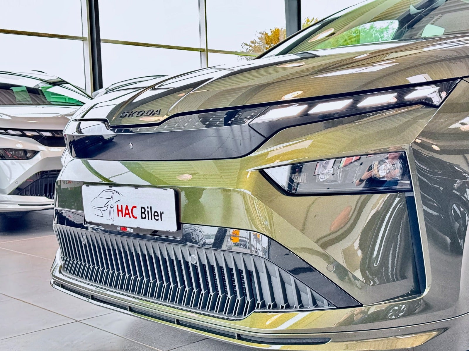 Grøn Skoda Enyaq fra 2026