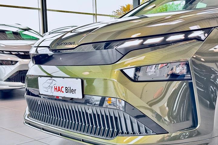 Grøn Skoda Enyaq fra 2026