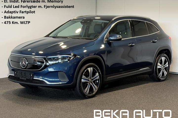 Blå Mercedes EQA250+ fra 2023
