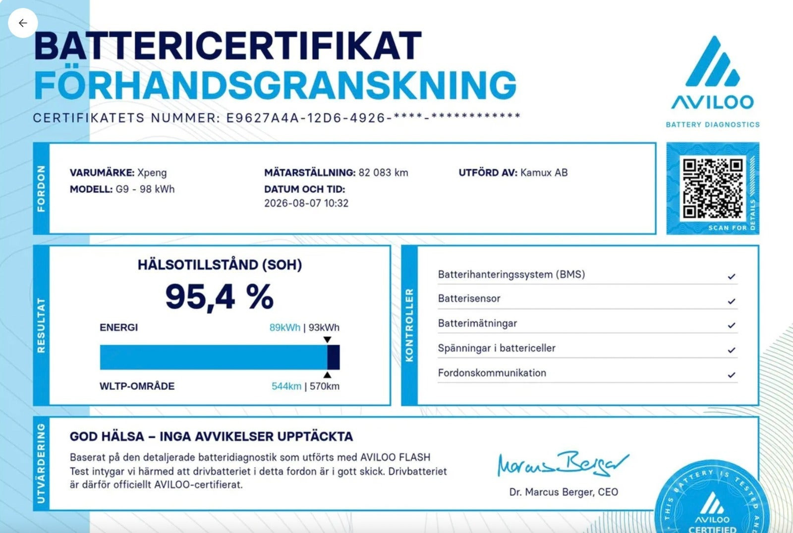Hvid Xpeng G9 fra 2023
