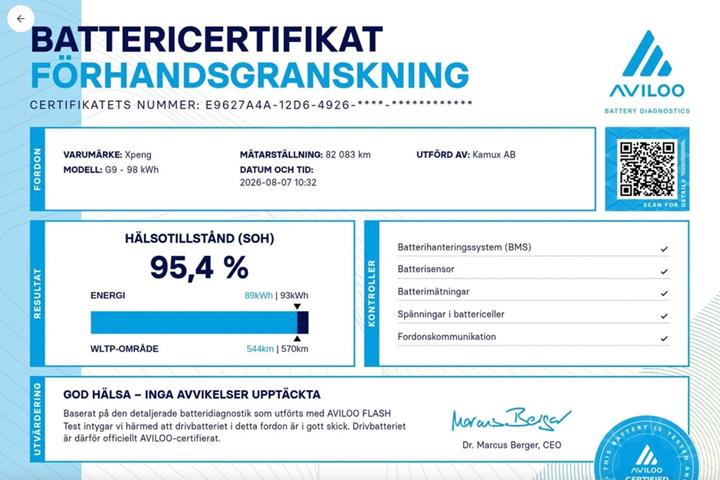 Hvid Xpeng G9 fra 2023