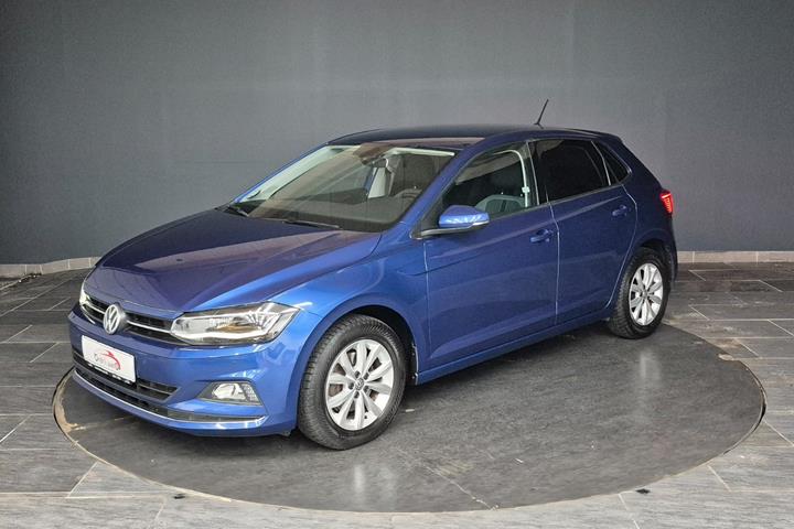 Blå VW Polo fra 2019
