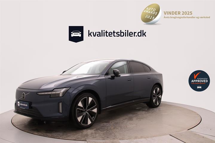 Blå Volvo ES90 fra 2026
