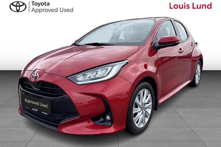 Rød Toyota Yaris fra 2021