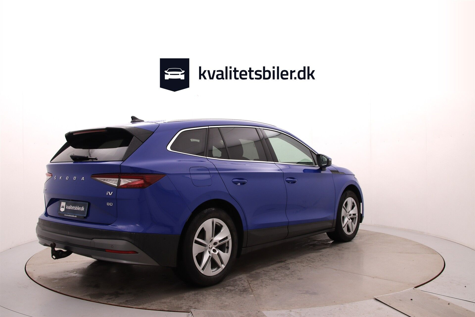 Blå Skoda Enyaq fra 2022