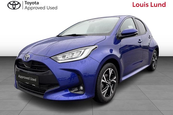 Blå Toyota Yaris fra 2024