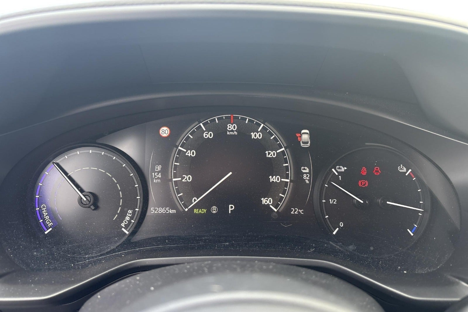 Blå Mazda MX-30 fra 2021