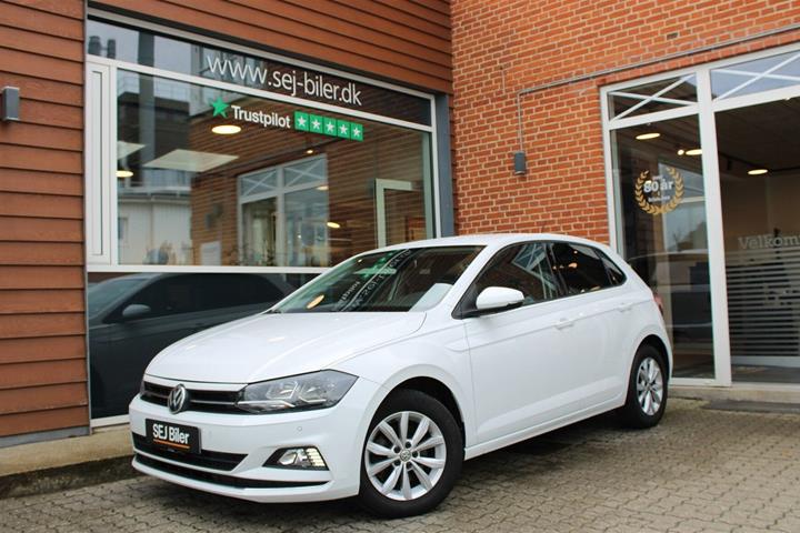 Hvid VW Polo fra 2019