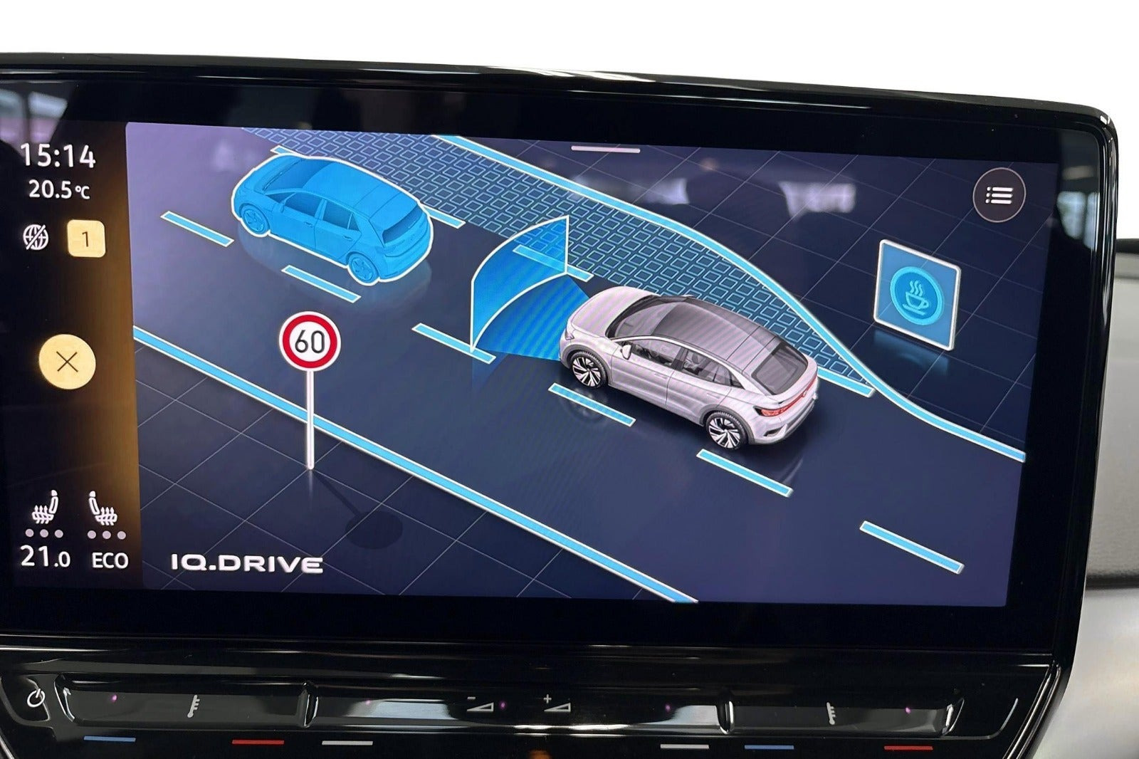Blå VW ID.5 fra 2022