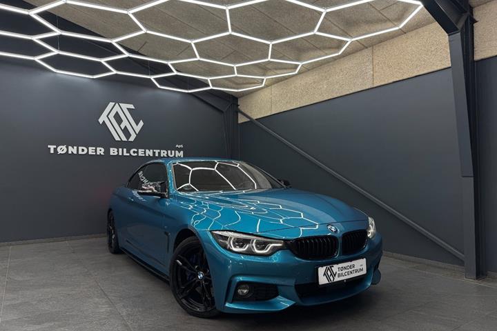 Blå BMW 430d fra 2018
