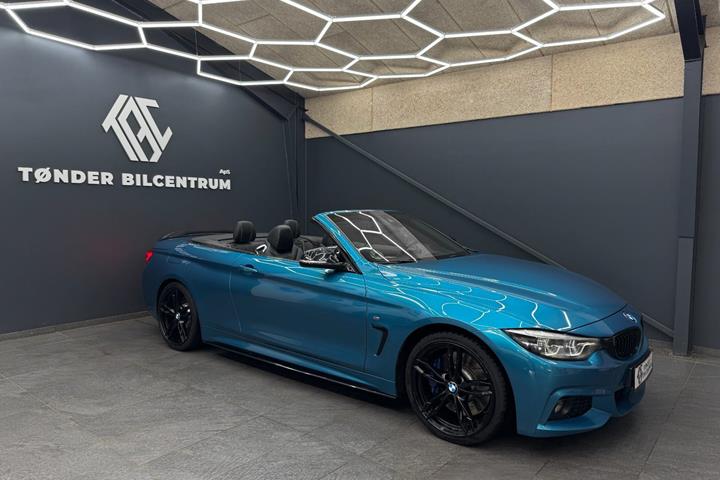 Blå BMW 430d fra 2018