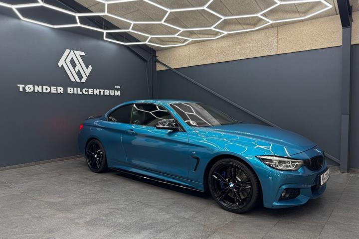 Blå BMW 430d fra 2018