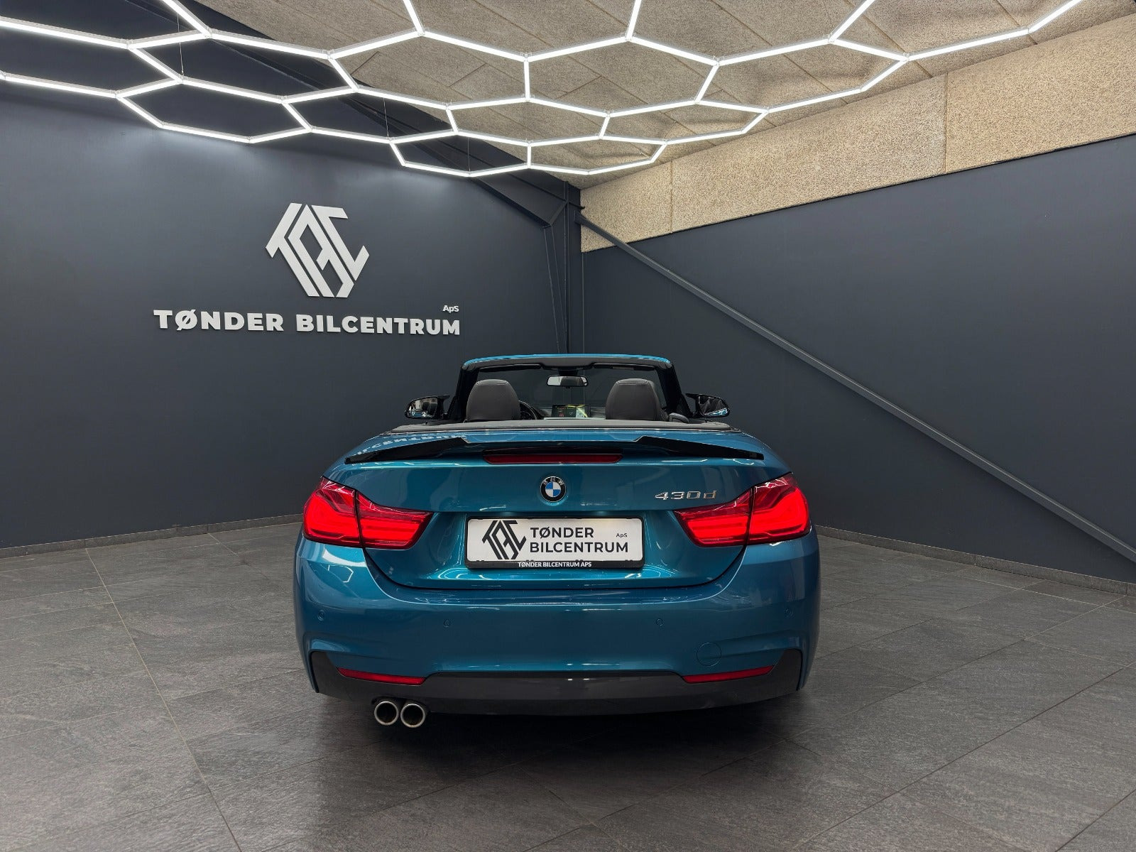 Blå BMW 430d fra 2018