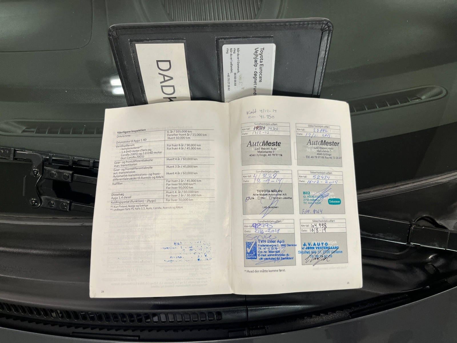 Sort Toyota Aygo fra 2011