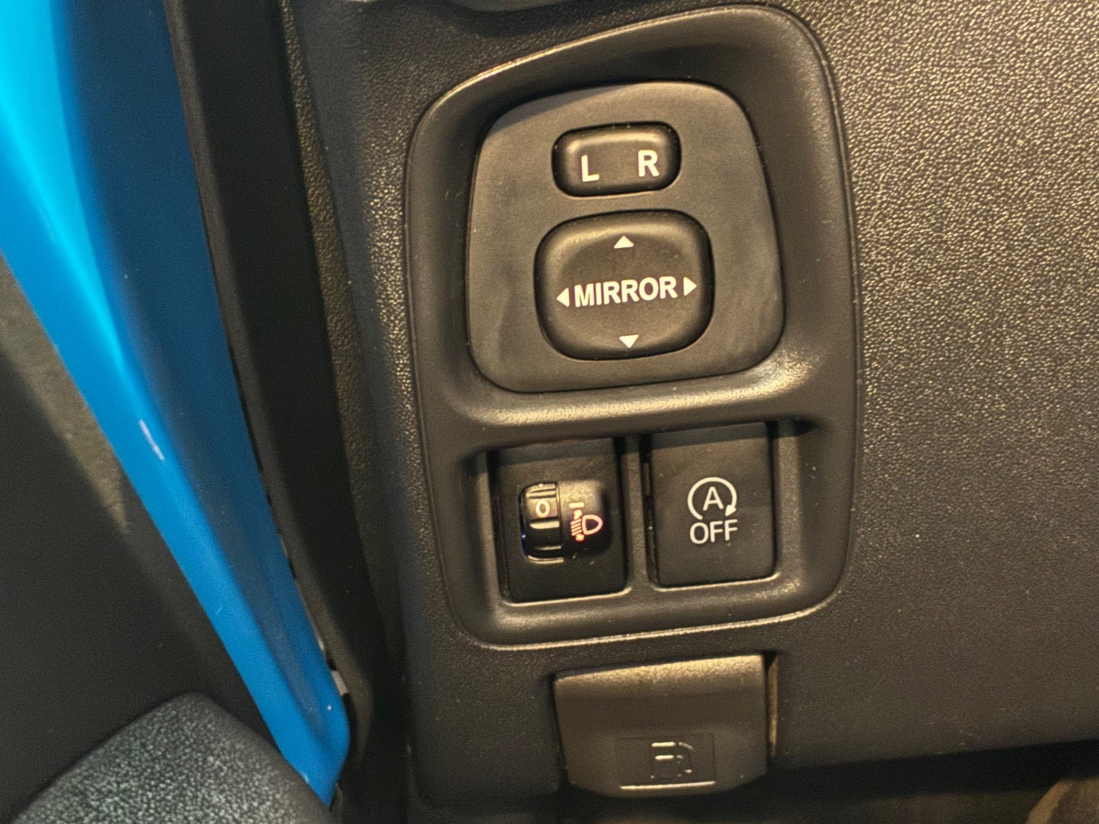 Blå Toyota Aygo fra 2019
