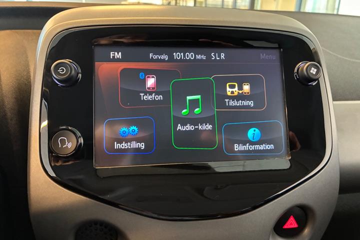 Blå Toyota Aygo fra 2019